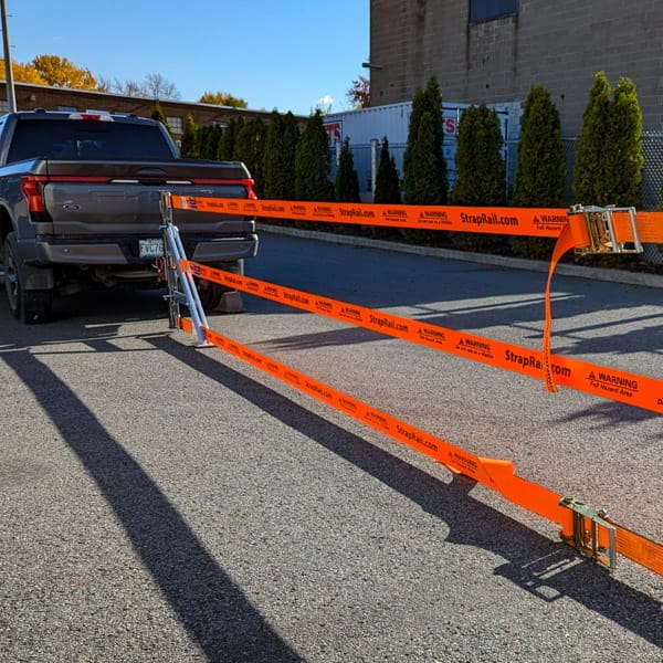 HitchRail installed on a pickup truck.