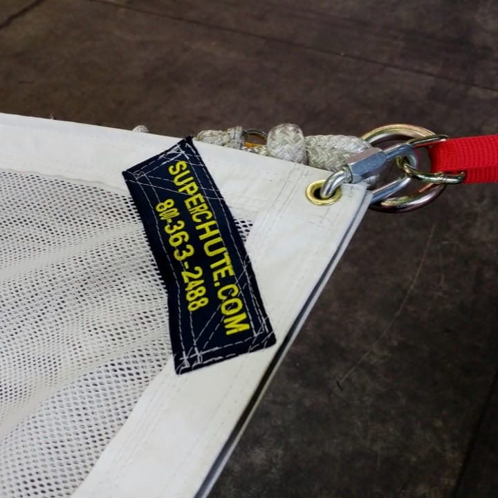 Custom Scafnet mesh panel.