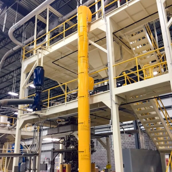 Dropping warehouse waste with a Superchute.